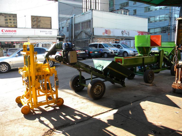 수출용 반자동식 벽돌 부럭 제조기